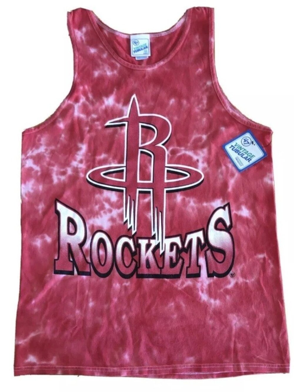 47 Brand Vintage Tubular Rockets Red Tie-Dye Tank Men's 2XL NWT